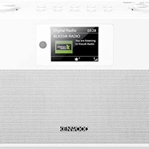KENWOOD CR-ST80DAB-W Stereo-Kompaktradio (2 x 10 W RMS, Bassreflex Lautsprecher DAB+, UKW, Bluetooth, Line-In, Line-Out, Weckfunktion, Sleeptimer, TFT-Farbdisplay, Fernbedienung)