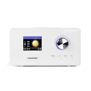 Blaupunkt IR 25 Internetradio, UKW PLL Radio mit Farbdisplay , Wlan, Küchenradio mit LCD Display 2,8 Zoll, Wecker mit Radio oder Alarmton, Wettervorhersage, Sleep Timer, Webradio, 5 Watt RMS, weiß